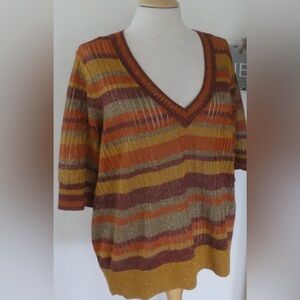 Luisa Cerano short sleeve multi colored top